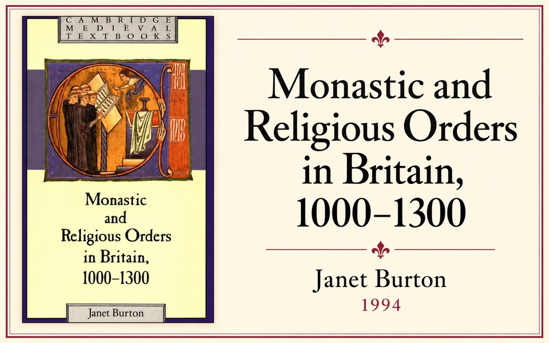Monastic and Religious Orders in Britain, 1000-1300 — Janet Burton, 1994. Приказна слика са корицом књиге.