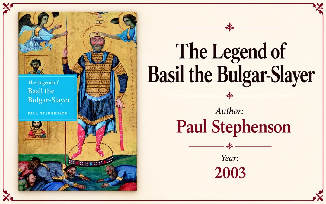 The Legend of Basil the Bulgar-Slayer — Paul Stephenson, 2003. Приказна слика са корицом књиге.